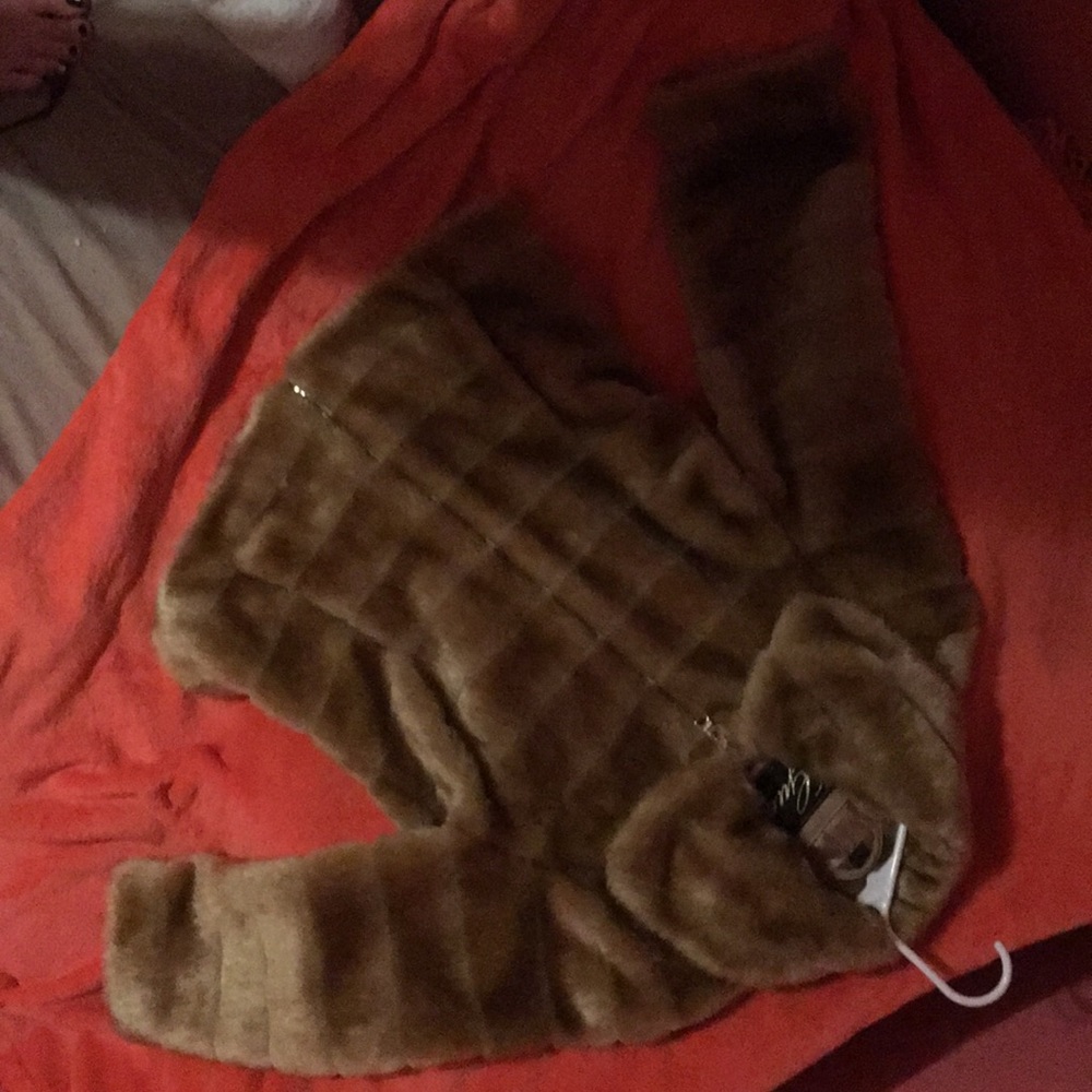 Guess faux fur coat.